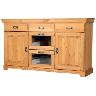 Sideboard Kommode aus Kiefernholz gelaugt geölt Schrank Anrichte