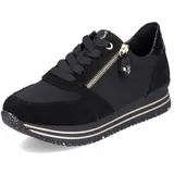 REMONTE Damen D1316 Sneaker, schwarz, 38 EU