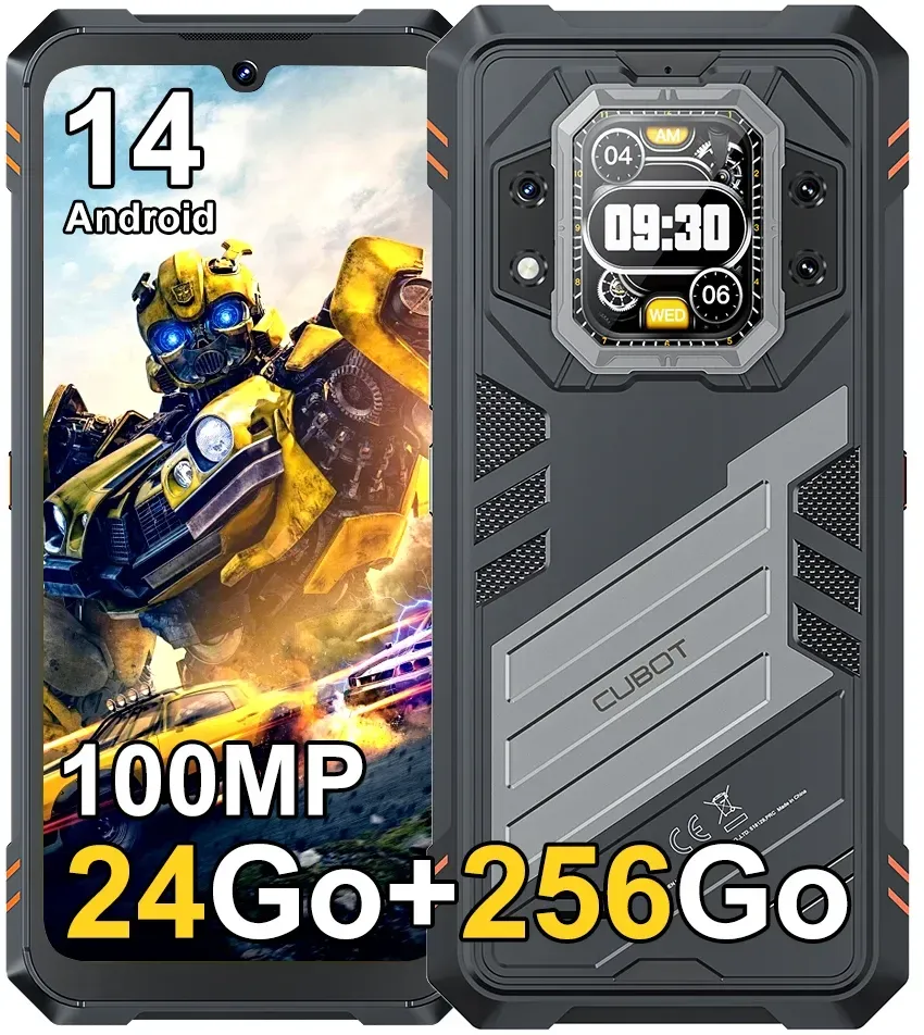 Cubot KINGKONG STAR 2, ultraschlankes, robustes Smartphone 5G, 4 nm MTK D8200, 24 GB (12 + 12 GB) 256 GB, 6,72 Zoll 144 Hz Display