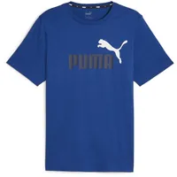 Puma Ess+ Metallic 2 Col Logo T-Shirt Herren 21 - cobalt glaze L