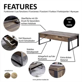 Jahnke Loop Coffee Eichefarben 118 x 40 x 59 cm