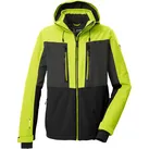 Skijacke KILLTEC "KSW 48 MN SKI JCKT", Herren, Gr. XL, grün (hellgrün), Oberstoff: 100% Polyester, Futter: 100% Polyester, Wattierung: 100% Polyester (recycelt), sportlich, Jacken, Wasserdichte, atmungsaktive Skijacke mit vielen Taschen und Schneefang