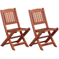 vidaXL Gartenstühle für Kinder 32 x 38 x 57,5 cm eukalyptusholz 2er Set