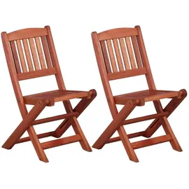 vidaXL Gartenstühle für Kinder 32 x 38 x 57,5 cm eukalyptusholz 2er Set