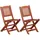 vidaXL Gartenstühle für Kinder 32 x 38 x 57,5 cm eukalyptusholz 2er Set