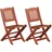 vidaXL Gartenstühle für Kinder 32 x 38 x 57,5 cm eukalyptusholz 2er Set