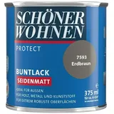 SCHÖNER WOHNEN-Farbe Protect Buntlack  (Erdbraun, 375 ml, Seidenmatt)