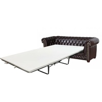 Chesterfield SET Sofa 3 2 Sitzer Sessel Hocker Bett Kunstleder Farben Büromöbel