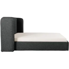 ks home concept Polsterbett 160 x 200 cm H4 Schwarz