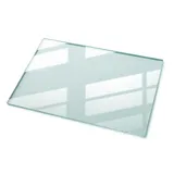 Tulup Tischplatte 120 x 80 cm Glas transparent
