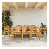 vidaXL Gartenstühle 8 Stk. 58x59x88 cm Massivholz Teak