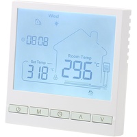 Wengart Digitaler Thermostat WG903,Programmierbarer Thermostat mit potentialfreiem Ausgang,Präzise Temperaturregelung,Geeignet für Wasser/Gas Boiler 3A,Weiß