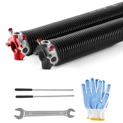 VEVOR Torsionsfedern für Garagentore Paar Φ5,54xΦ50,8x668mm mit Wickelstäben