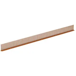 SAREI Vogelschutz Lüftungsgitter, Kunststoff (PVC), Länge: 1000 mm, rot