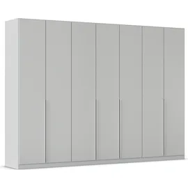 Rauch »Kleiderschrank Schrank Garderobe AGORDO TOPSELLER Schlafzimmer«, (in zwei Griff-Farben mit Dekor- oder Hochglanzfront), durchdachte Innenausstattung, in 6 Breiten und 2 Höhen MADE IN GERMANY, grau (seidengrau), B:315cm H:229cm T:54cm,
