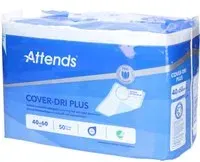 Attends Cover Dri Plus Alèses 40 x 60 cm Semelles Intérieures 50 pc(s)