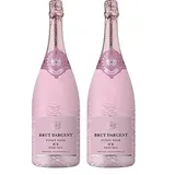 Brut Dargent - Ice Rosé Pinot Noir Halbtrocken Sekt, Magnum, Méthode Traditionnelle (1 X 1.5 L) (Packung mit 2)