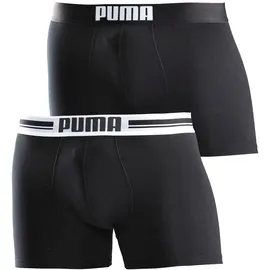 Puma Boxershorts » MEN EVERYDAY PLACED LOGO BOXERS 2P« Packung, 2er Pack, mit Logo Webbund Gr. XL, schwarz, , 589960-XL