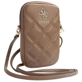 CG Mobile Zip Quilted 4G Universal Handyhülle braun