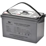 Sunstone Power 12V 150AH Lithium-Eisenphosphat-Batterie für Wohnwagen Solaranlagen Solarakkus 150000 mAh (12 V), Extrem zyklenfest, mit Bluetooth grau