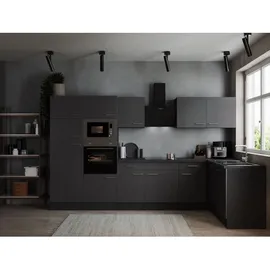 Respekta Winkelküche L-Form 340 x 172 cm Grau