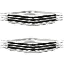vidaXL Gastronormbehälter 8 Stk. GN 1/2 20 mm Edelstahl