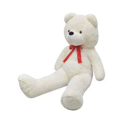 Weicher XXL-Plüsch-Teddybär Weiß 160cm