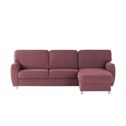 smart Ecksofa  Valencia ¦ rot ¦ Maße (cm): B: 263 H: 90 T: 173