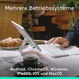 Logitech Keys-To-Go 2 für Tablet QWERTZ Weiß