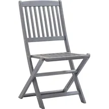 vidaXL Gartenstuhl klappbar 48 x 57 x 91 cm grau 2 St.