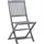 vidaXL Gartenstuhl klappbar 48 x 57 x 91 cm grau 2 St.