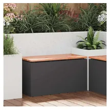 vidaXL Gartenbank 80 x 40 x 43 cm Schwarz
