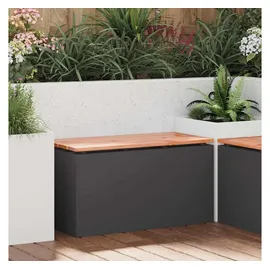 vidaXL Gartenbank 80 x 40 x 43 cm Schwarz