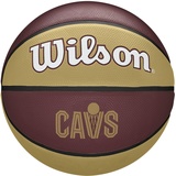 Wilson NBA Team Tribute, Cleveland Cavaliers, Outdoor und Indoor, Größe: 7, Braun