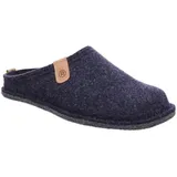 Rohde Herren Pantoffel Hausschuh Softfilz Wechselfußbett Lucca-H 6940, Größe:47 EU, Farbe:Blau