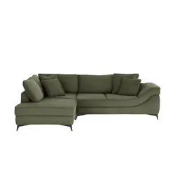 pop Ecksofa  Trentino , grün , Maße (cm): B: 310 H: 98 T: 223