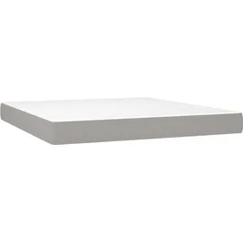 vidaXL Boxspringbett 180 x 200 cm Hellgrau