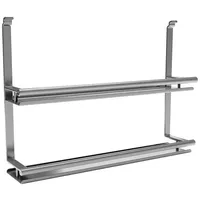 Kesseböhmer Linero Style Gewürzbord Edelstahloptik 2-etagig 380 x 80 x 271 mm zum Einhängen von Sotech