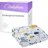 DAILYDREAM Gewichtsdecke für Kinder aus 100% Baumwolle, Edition "Safari"