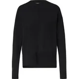 Comma, Feinstrickpullover mit Ziernaht Schwarz 40
