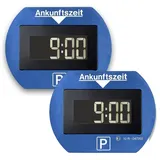 2x PARK LITE ELEKTRONISCHE PARKSCHEIBE DIGITALE PARKUHR BLAU ZULASSUNG - 2 Stück