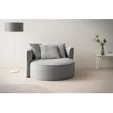 LeGer Home by Lena Gercke XXL-Sessel »Isalie, Lesesessel, Loveseat, inklusive Zierkissen«, extra große Sitzfläche, optional mit Hocker, Cord, Samt, Bouclé