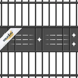 zaun|zu® Sichtschutzstreifen Dekor Starline 2,55 m Braun