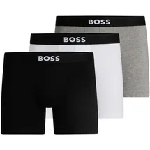 Boss Boxershorts grau/schwarz/weiß M 3er Pack