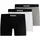 Boss Boxershorts grau/schwarz/weiß M 3er Pack