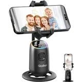 Rollei Easy Creator Desktop mit AI Tracking Automatischer Gesichtsverfolgung Handy Stative 360 Video Stabilisator mit Eingebautem Akku für Tiktok Live Streaming, Handy-Stative-Tripod-Smartphone