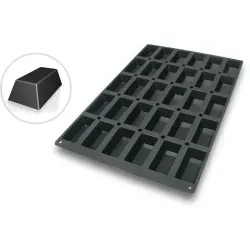 SCHNEIDER Silikon-Backform, Rechteck, schwarz 115307 , Abmessung: 40 x 60 cm, Rechteck 100 x 52 mm, H 31 mm