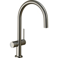 Hansgrohe Talis M54 220 1jet mit Geräteabsperrventil edelstahl finish