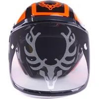 protos® Forsthelm / Schutzhelm KOX Edition mit Gehörschutz und Visier Integral Forest Schwarz/NeonOrange OneSize