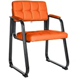 CLP Besucherstuhl Canada B Kunstleder orange